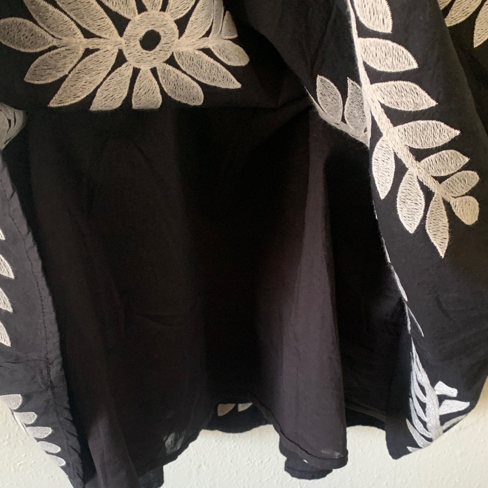 Anthropologie Floral Embroidered Ruffle-Strap Dress NWT - Picture 5 of 10